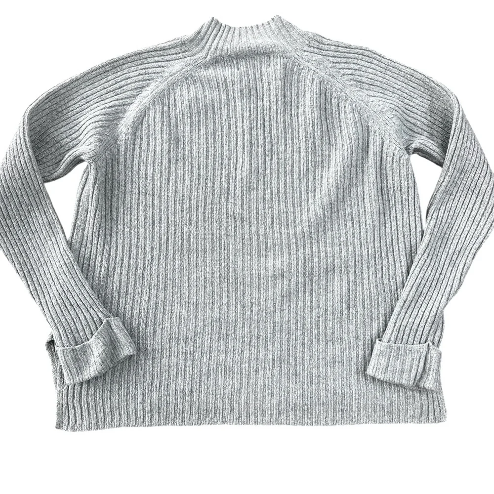 Green Mock Neck Knit Sweater